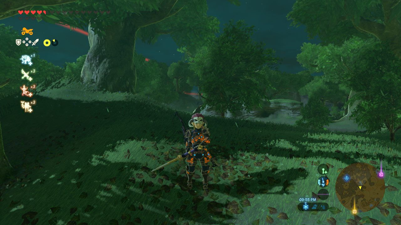 For comparison, a similar moment in Breath of the Wild not in VR.
